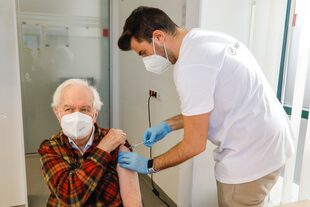Vacunación en Viena, Austria