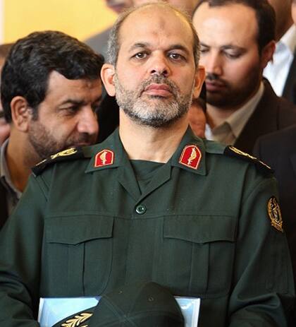 Vahidi, tras su nombramiento en el recinto del Congreso iraní