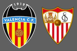 Valencia y Sevilla disputaron uno de los encuentros de la jornada del fútbol español
