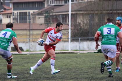 Valentín Cruz, argentino de Ordizia, en un partido contra Independiente.