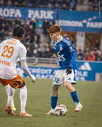 Valentín Barco en un presente soñado con el Racing de Estrasburgo