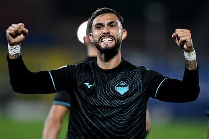 Valentín Castellanos, atacante argentino de Lazio, que recibirá a Atalanta por la liga italiana de fútbol.