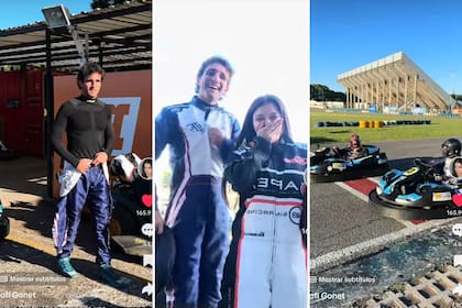 Valentín Yan y Sofía Gonet disfrutaron de una tarde de diversión en el autódromo