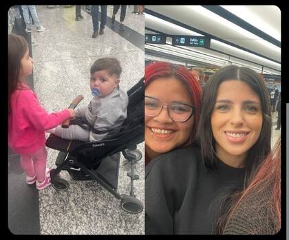Valentina Cervantes fue a buscar a Enzo Fernández al aeropuerto