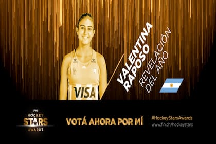 Valentina Raposo, la argentina nominada a Mayor Revelación del Año en 2021