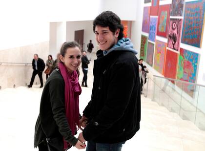 Valentina Salvador y Matías Hernández fueron al Malba en plan romántico