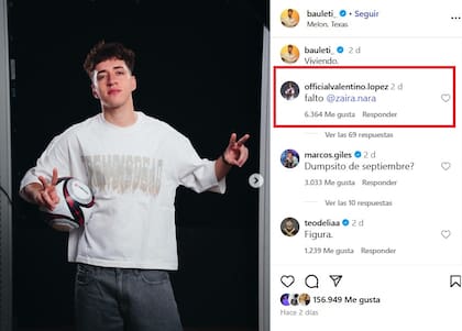 Valentino López, hijo de Wanda Nara, metió fichas para que exista un acercamiento entre Zaira y Bauleti