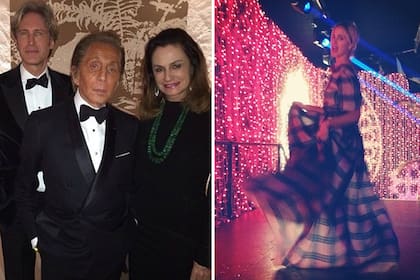 Valentino y la princesa Elisabeth von Thurn und Taxis, dos invitados que compartieron sus looks en las redes sociales