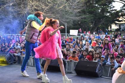 Valeria Britos hace shows infantiles con su marido, Lionel Campoy