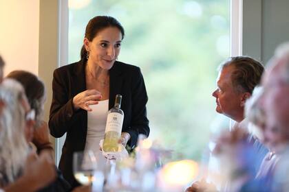 Valeria Gamper en acción.