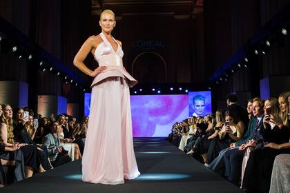 Valeria Mazza con un diseño de Fabián Zitta, reconocido diseñador argentino.