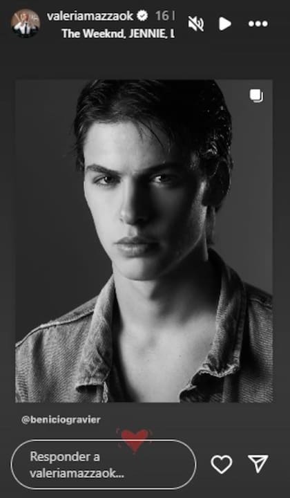 Valeria Mazza no pudo ocultar su orgullo al ver la nueva producción de fotos que hizo su hijo Benicio (Foto: Instagram @beniciogravier)