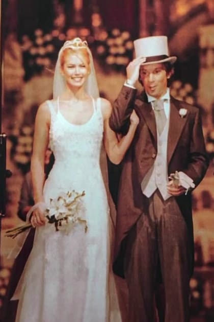 Valeria Mazza y Alejandro Gravier el día de su boda