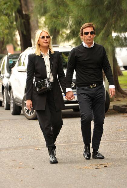 Valeria Mazza y Alejandro Gravier se hicieron presentes para acompañar a su amigo en este difícil momento