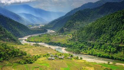 Valle de Punakha.