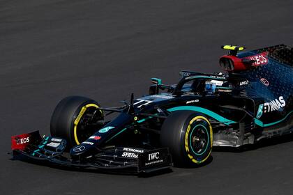 Valtteri Bottas, de Finlandia, en su Mercedes: se rinde ante la superioridad de su compañero Hamilton