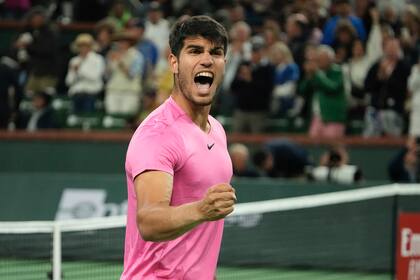 "¡Vamos!", el grito de Carlos Alcaraz tras ganarle por primera vez a Felix Auger-Aliassime