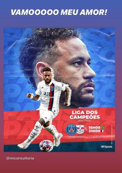 ¡Vamos mi amor!: el mensaje de aliento de la hermana de Neymar.