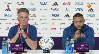 Van Gaal y Depay, en la previa del cruce de Países Bajos con la Argentina en Qatar 2022