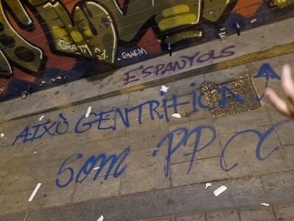 Vandalización de la Heladería Dellaostia. Fuente: Leandro Rincón