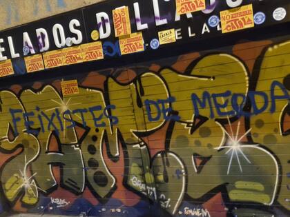 Vandalización del local de la Heladería Dellaostia. Fuente: Leandro Rincón