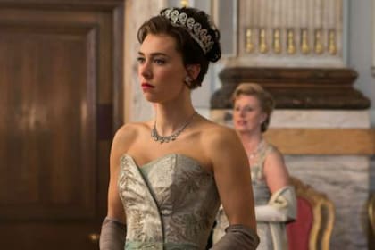 Vanessa Kirby, como la princesa Margarita en The Crown