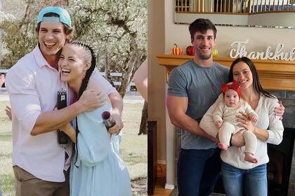 Vanessa y Lucas se casaron en 2022, y Kerissa y Jacob primero fueron padres y luego contrajeron matrimonio (Foto Instagram @venessa_sealby / @kerissadarpino)
