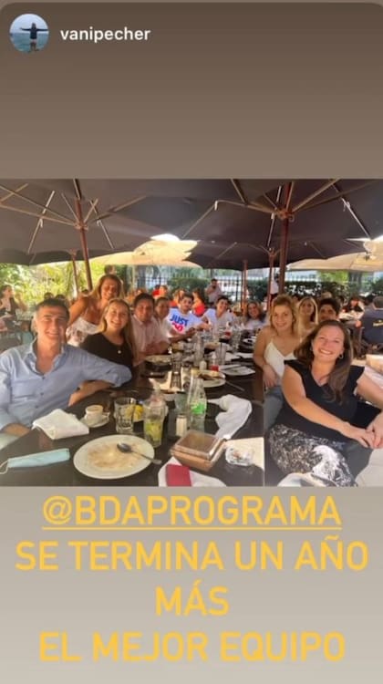 Vanina Pechersky, productora del programa, también replicó la foto