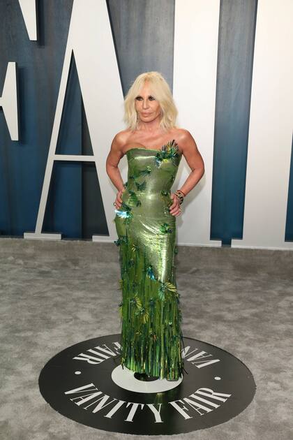 Donatella Versace y el vestido que eligió para fiesta de Vanity Fair