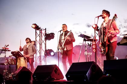 Vanthra en vivo en la Bodega Monteviejo del enólogo Marcelo Pelleriti, en el Valle de Uco, Mendoza, en marzo