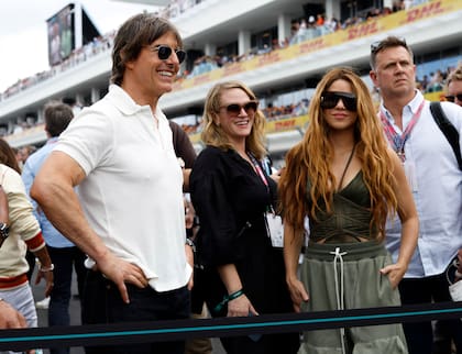 Varias celebridades estuvieron en el GP de Miami, incluidas Shakira y Tom Cruise