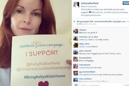 Varias colegas de Kelly, como la actriz Marcia Cross, le mostraron su apoyo en las redes sociales