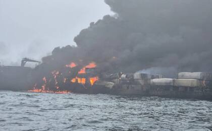 Varios de la tripulación están desaparecidos tras el choque entre un petrolero estadounidense y un buque de carga en el Mar del Norte frente a la costa de Yorkshire en Inglaterra