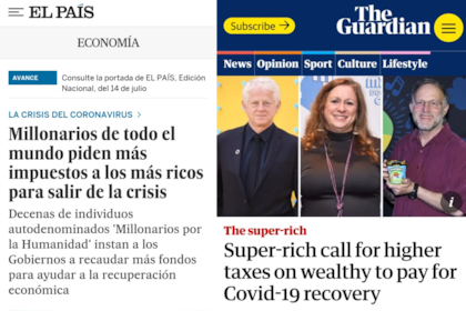 Medios internacionales como El País, de España, y The Guardian, de el Reino Unido, se hicieron eco de la supuesta iniciativa de millonarios de todo el mundo.