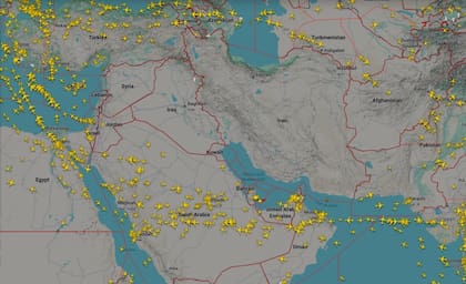 Varios países de Medio Oriente cerraron su espacio aéreo