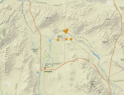 Varios terremotos se registraron en Nevada, cerca de Yerington