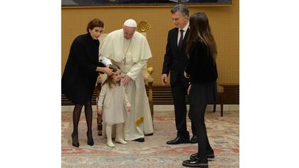 La pequeña Antonia le hizo preguntas al Pontífice