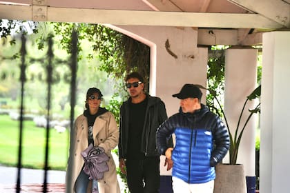 Vázquez y Accardi se reencontraron en el entierro de Farrell. Junto a ellos Paul Kirzner, el hermano de Adrián Suar