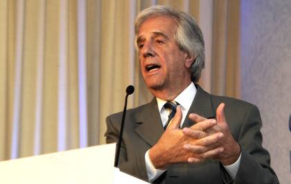 Vázquez, ayer, en una conferencia de la OMS