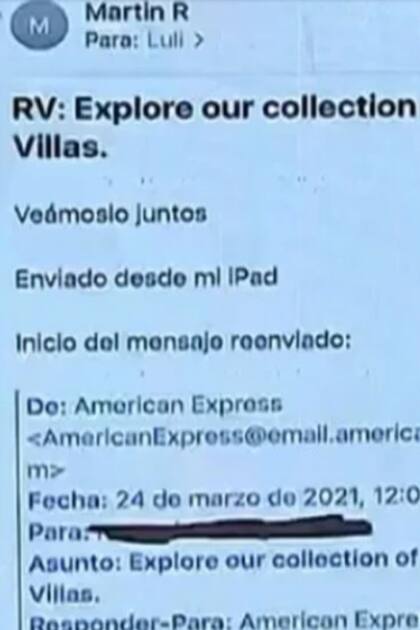 "Veámoslo juntos", la supuesta invitación a vacaciones de Martín Redrado a Luciana Salazar