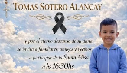 Vecinos de La Merced convocaron a una misa en memoria del niño de 5 años