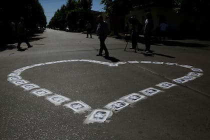 Velatorio de Santiago Maldonado en la localidad de 25 de mayo. 25/11/17