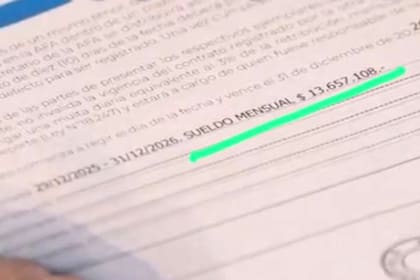 El monto mensual que percibirá el jugador de 25 años está fijado en $13.657.108