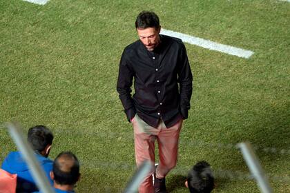 Kily González, el director técnico de Rosario Central, fue expulsado luego del final del encuentro.