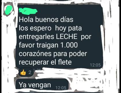 Venta de leche Vivalac.