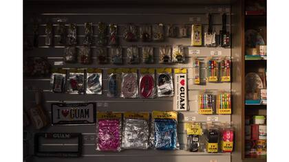 Venta de suovenirs en el "Mirador de los amantes"