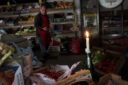 Verdulería sin luz en Villa Santa Rita, Ciudad de Buenos Aires