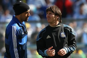 Verón y Messi compartieron el Mundial