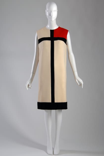 Vestido de Yves Saint Laurent inspirado en Mondrian
