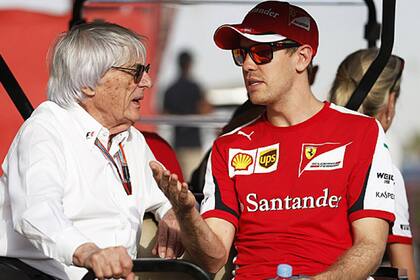 Vettel lideró la protesta